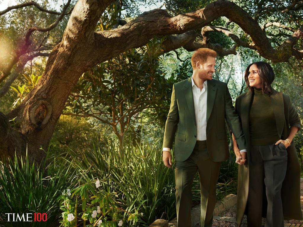 Prince Harry and Meghan Markle in TIME magazine. Picture: Photograph by Pari Dukovic for TIME