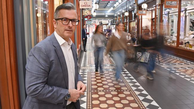 Adelaide Arcade GM Andrew Jonats. Picture: Keryn Stevens
