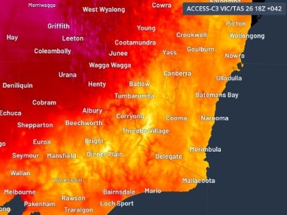 Victoria, South Australia and NSW will cop severe heatwave conditions this week. Picture: Weatherzone