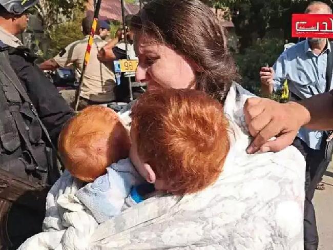 Shiri Bibas and her two boys are taken hostage on October 7.