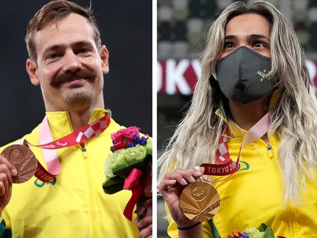 Australia’s triumphant Paralympians will reportedly not receive the same cash prize as their Olympic counterparts at the Tokyo Games. Pictures: Getty