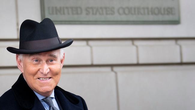 Roger Stone, an adviser to the successful 2016 campaign, was convicted of making false statements to congress and witness tampering. Picture: AFP