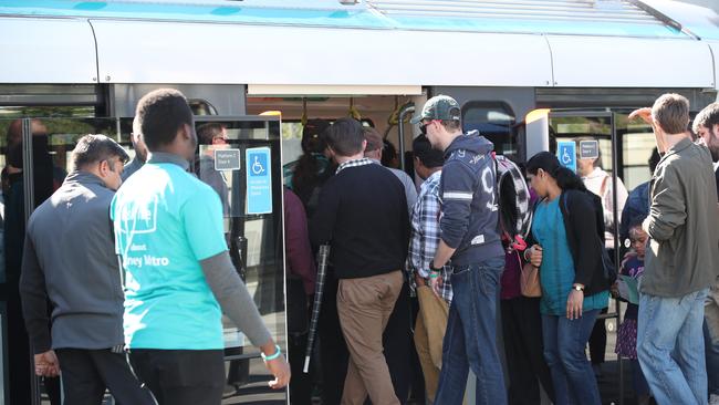 The Sydney Metro has received mixed reviews from commuters in its opening week. Picture: David Swift.