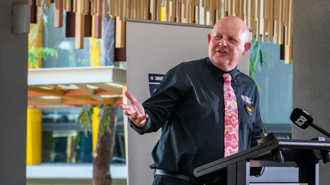 Charles Darwin University and Vice-Chancellor Scott Bowman have officially thrown their support behind the Indigenous Voice to Parliament. Picture: Alayna Hansen / Charles Darwin University