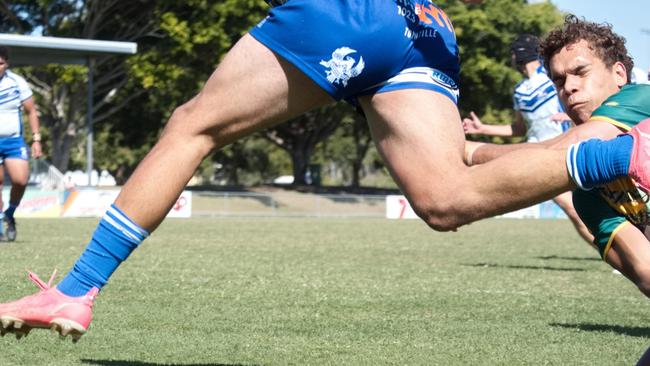 Ignatius Park College and Kirwan State High School teams take on St Brendanâ€™s College Yeppoon teams in Queensland state rugby league semi finals at Mackay on Wednesday, August 24, 2022.