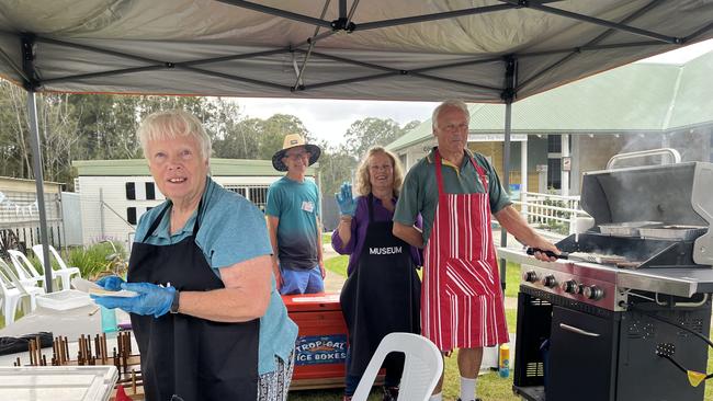 Volunteers are cooking up some democracy sausages at the Batemans Bay voting booth. Picture: Tom McGann