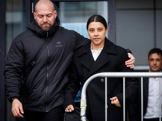 ** FEES APPLY - ONE TIME USE ONLY - FOR NETWORK USE ONLY ** MUST CREDIT TOLGA AKMEN/EPA-EFE/Shutterstock  Chelsea soccer player Sam Kerr leaves Kingston Crown court in southwest London, Britain, 11 February 2025. Chelsea striker and Australian captain Kerr has been found not guilty of racially aggravated harassment of a London police officer after a late-night taxi dispute in 2023. Chelsea footballer Samantha Kerr has been cleared of racially aggravated harassment, London, United Kingdom - 11 Feb 2025