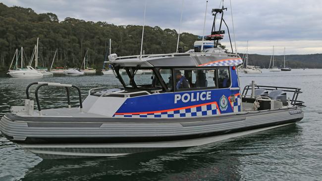 A Water Police launch was also used in the search for the man who jumped into the sea fully clothed. Picture: NSW Police.