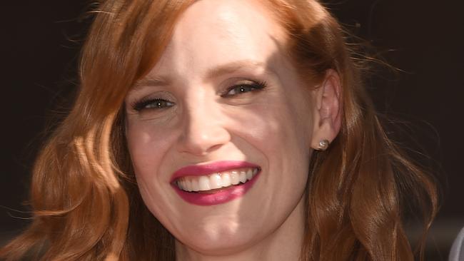 HOLLYWOOD, CA - NOVEMBER 17: Actress Jessica Chastain attends The Hollywood Walk Of Fame ceremony for Matthew McConaughey on November 17, 2014 in Hollywood, California. (Photo by Jason Merritt/Getty Images)