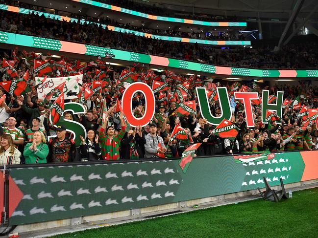 Rabbitohs fans at Allianz Stadium. Picture: NRL Photos