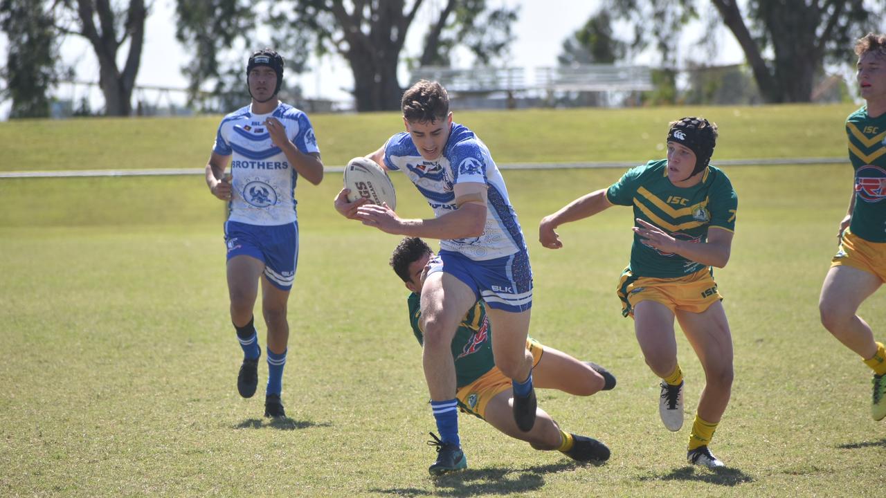 Tom Duffy for Ignatius Park against St Brendan's College in the Aaron Payne Cup round seven match in Mackay, August 4, 2021. Picture: Matthew Forrest