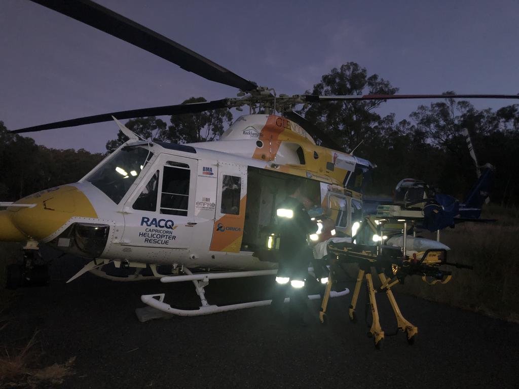 A young patient was airlifted from a rural property 50kms south of Rockhampton on Friday afternoon.