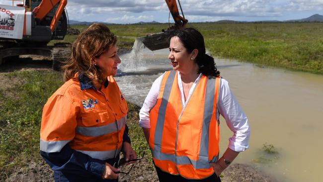 Townsville Mayor Jenny Hill said she told Ms Palaszczuk of her disappointment over her Adani decision. Picture: AAP/Dan Peled