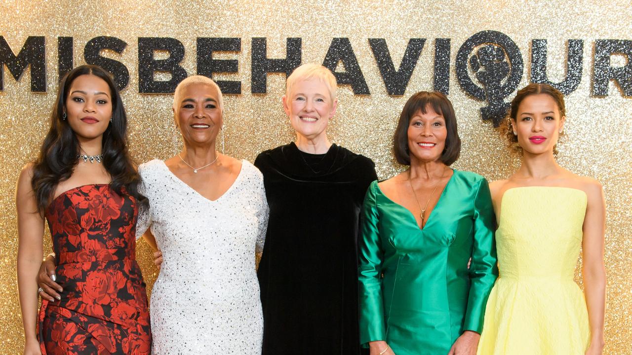 Philippa Lowthorpe (centre) with Loreece Harrison, Pearl Jansen, Jennifer Hosten and Gugu Mbatha-Raw.