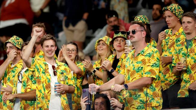 Australian Open fans are among the biggest and loudest in tennis. Picture: Kelly Defina