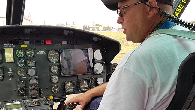 David Kerr reported hitting turbulence moments before his helicopter plunged into the ocean off the New South Wales coast. Picture: Supplied