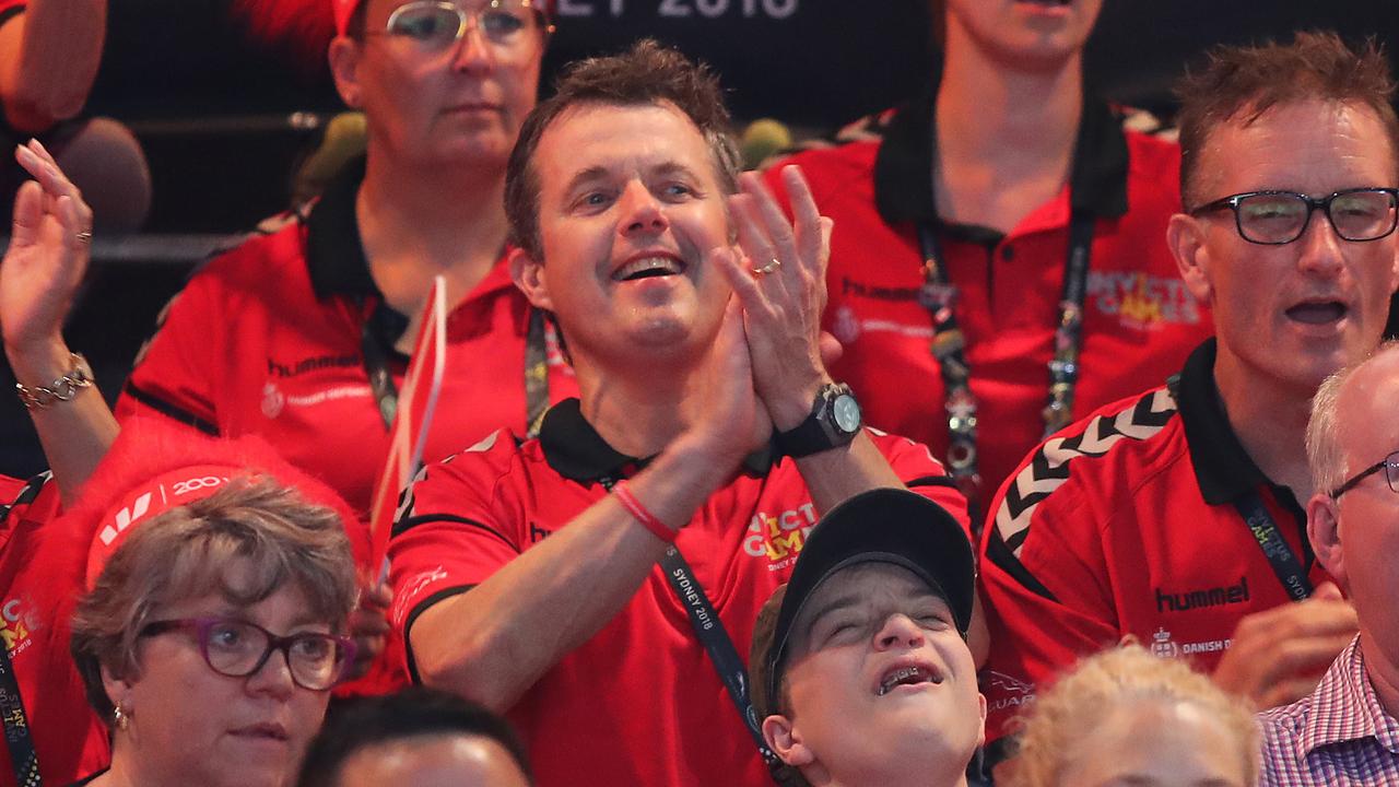 Frederik, Crown Prince of Denmark during the Denmark v Canada exhibition match Sitting Volleyball match at Quaycentre, Homebush.