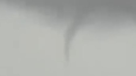 A funnel cloud observed near Bowenville on the Darling Downs. Picture: Lisa/Higgins Storm Chasing