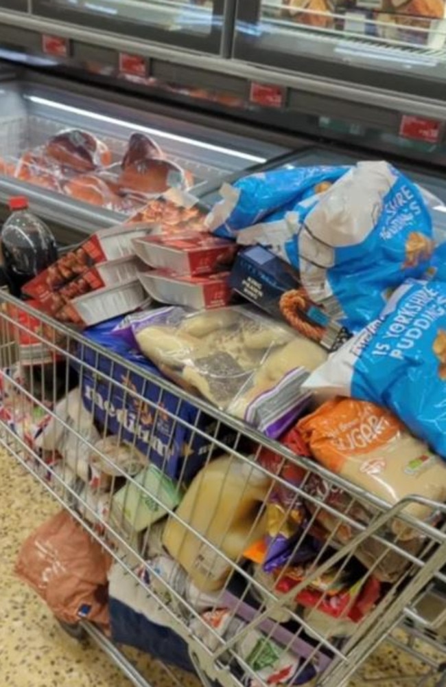 This was her Aldi haul. Picture: TikTok/@abilourichards