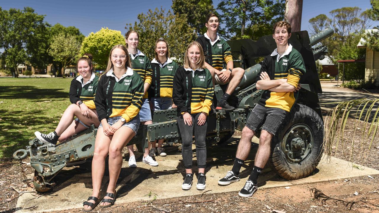 East Loddon P-12 year 12 students from the class of 2019. Picture: Dannika Bonser.