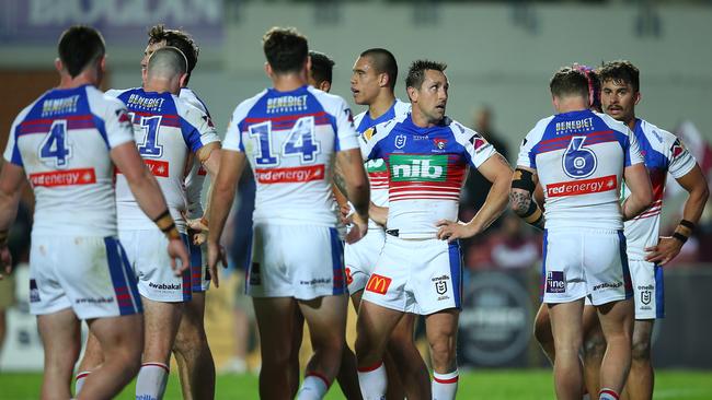 Mitchell Pearce and the Knights ground out a tough win.