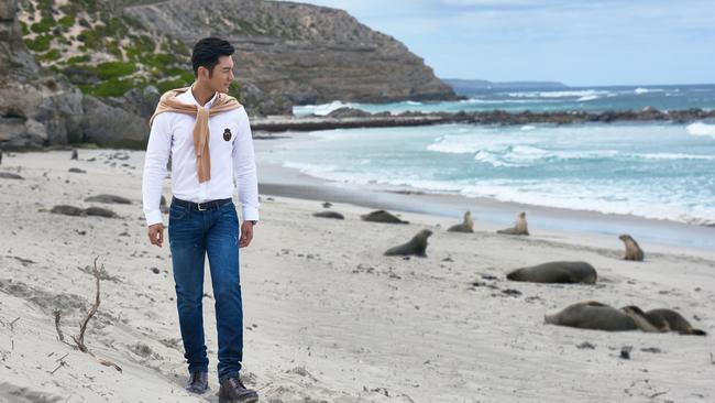 Chinese actor Huang Xiaoming has been appointed a Global Brand Ambassador for South Australia by the SA Tourism Commission. Picture: SA Tourism Commission