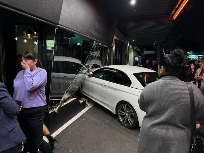 An elderly driver accidentally ploughed through the Beaumaris restaurant in May last year. Picture: Facebook
