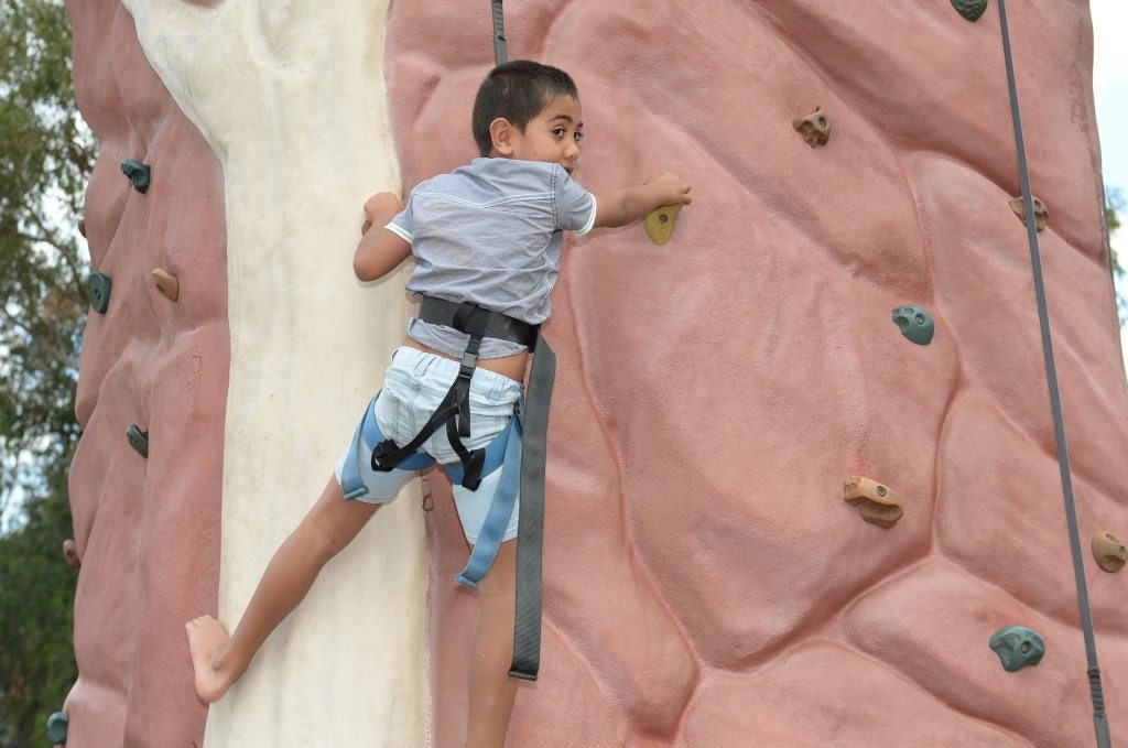 Eli Lawton (6) at the Cultural Festival held at the Heritage Village on Sunday. Photo: Chris Ison / The Morning Bulletin. Picture: Chris Ison