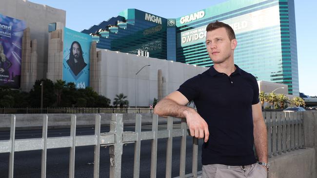Jeff Horn has arrived in Las Vegas in preparation for the big fight.