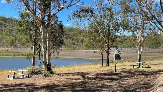 Mount Morgan No.7 Dam has dropped to 9.9 per cent. Picture: Stephen Andrew