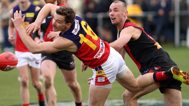 RDFL grand final: Riddell v Diggers Rest: Mitchell Brockwell of Diggers Rest on Sunday September 11th, 2022, in Romsey, Victoria, Australia.Photo: Hamish Blair