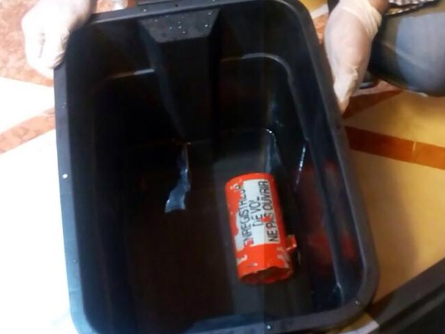 The flight recorder from the EgyptAir plane, that crashed into the Mediterranean last month. Picture: AFP