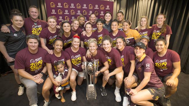 The Broncos are waiting on a decision as to whether they can defend their title this year. Picture: AAP