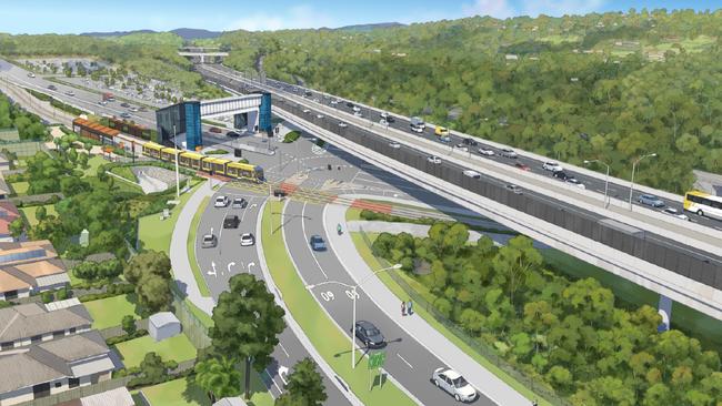 New artist impression of the Coomera Connector: Napper Road