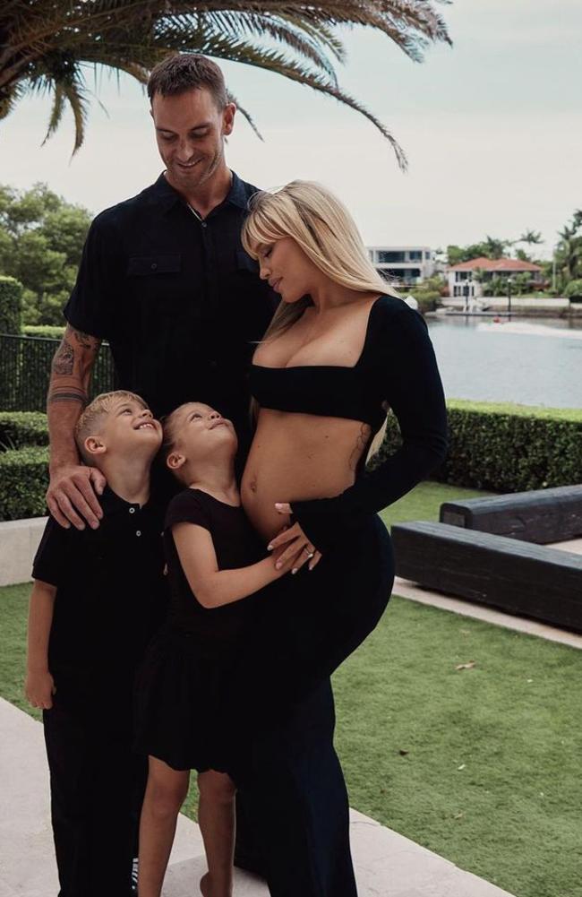 Matt Poole and Tammy Hembrow are expecting a baby. Picture: Carlene Raschke