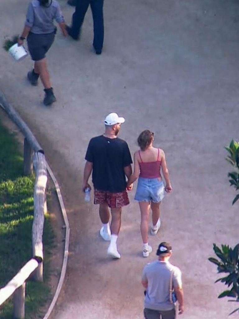 Fans reckon how they walk proves they are soulmates. Picture: 9News