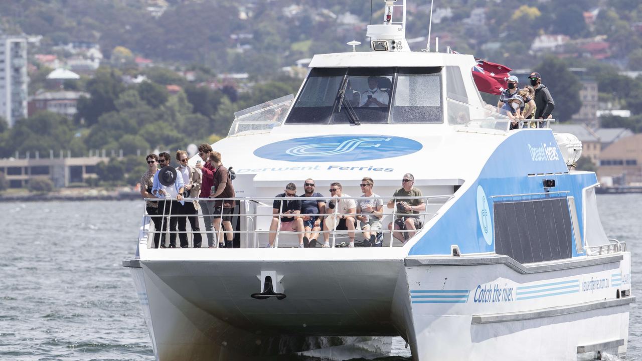 Derwent Ferry arrives at Bellerive. Picture: Chris Kidd