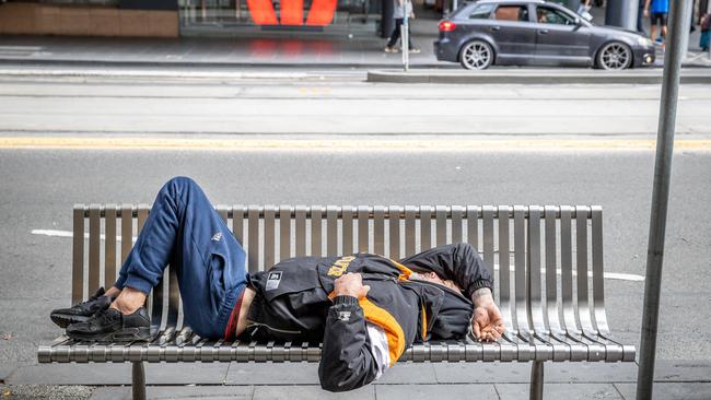 Rough sleepers say a lack of affordable housing is forcing them on to the streets. Picture: Jake Nowakowski