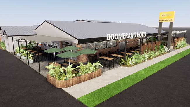 The Boomerang Hotel, a Mackay icon along Nebo Rd, will be getting a $2 million renovation including a new outdoor dining area and beer garden. Picture: Contributed