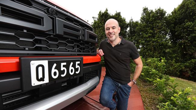 Shane Moore of Albany Creek has multiple cars with Q plates. Picture: Tara Croser.