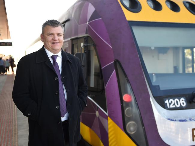 Darren Cheeseman at Waurn Ponds train station. Picture: Supplied