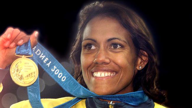 Cathy Freeman had the weight of a nation on her shoulders — and boy, did she deliver. Picture: Hamish Blair