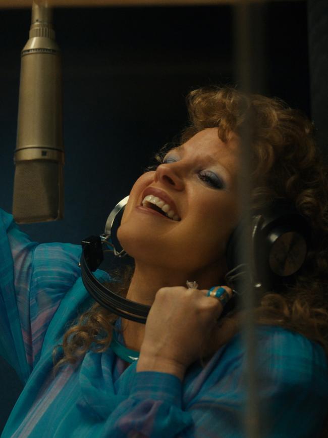 Jessica Chastain in The Eyes of Tammy Faye, which has its Australian premiere at the festival.