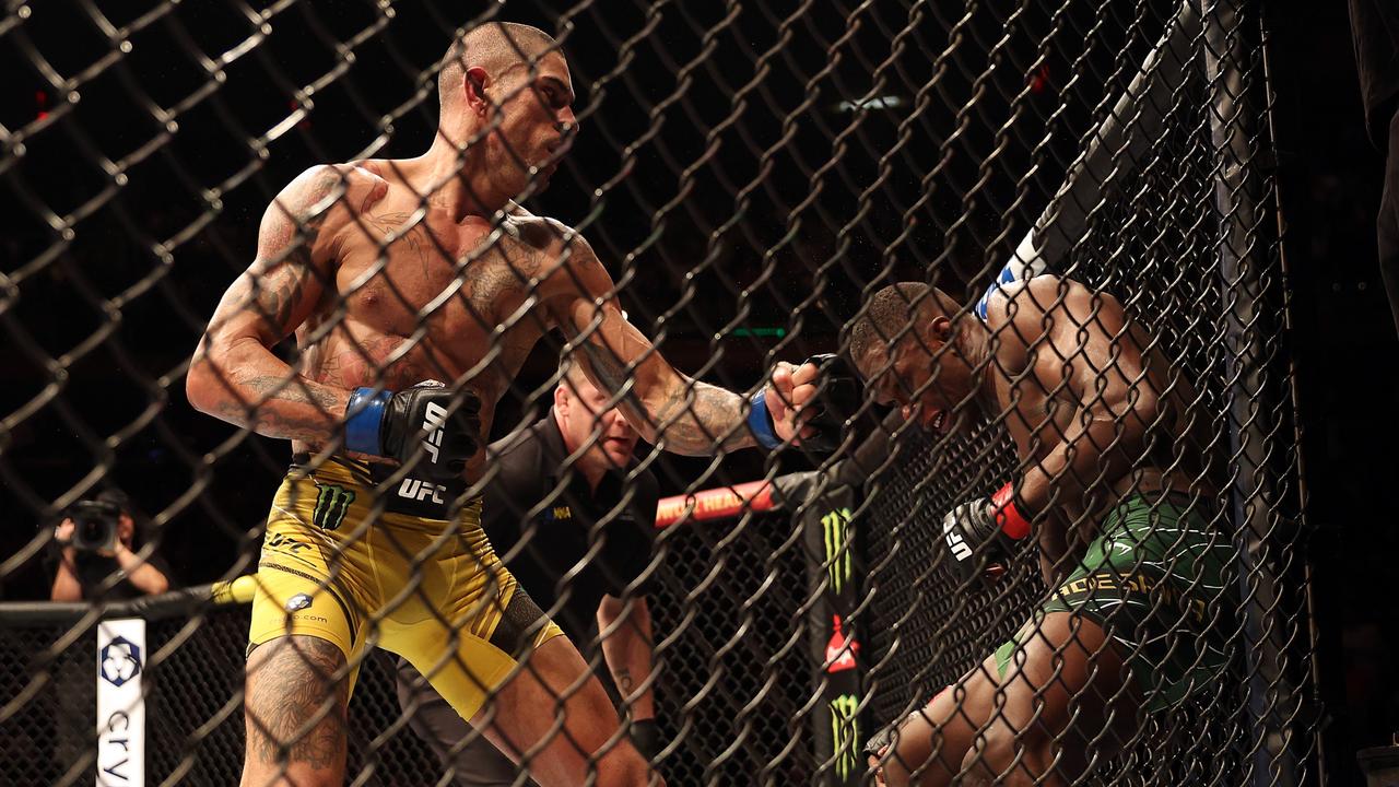 Alex Pereira stunned the world with a win over Israel Adesanya. (Photo by Jamie Squire/Getty Images)