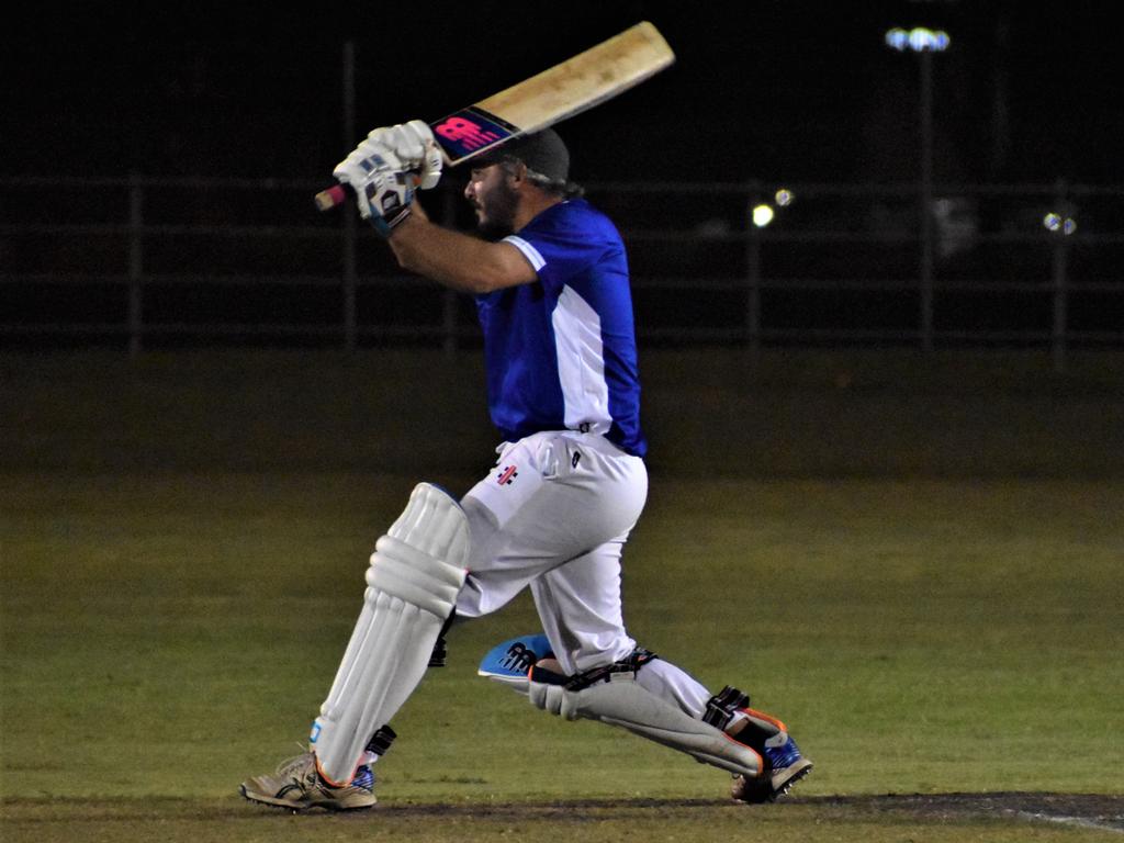 Billy Blanch batting for TLE Tucabia Copmanhurst in the 2020/21 CRCA Cleavers Mechanical Twenty20 Night Cricket round 8 clash against Lawrence at McKittrick Park on Wednesday, 9th December, 2020. Photo Bill North / The Daily Examiner