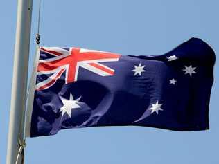 Australian Flag. Picture: John Gass