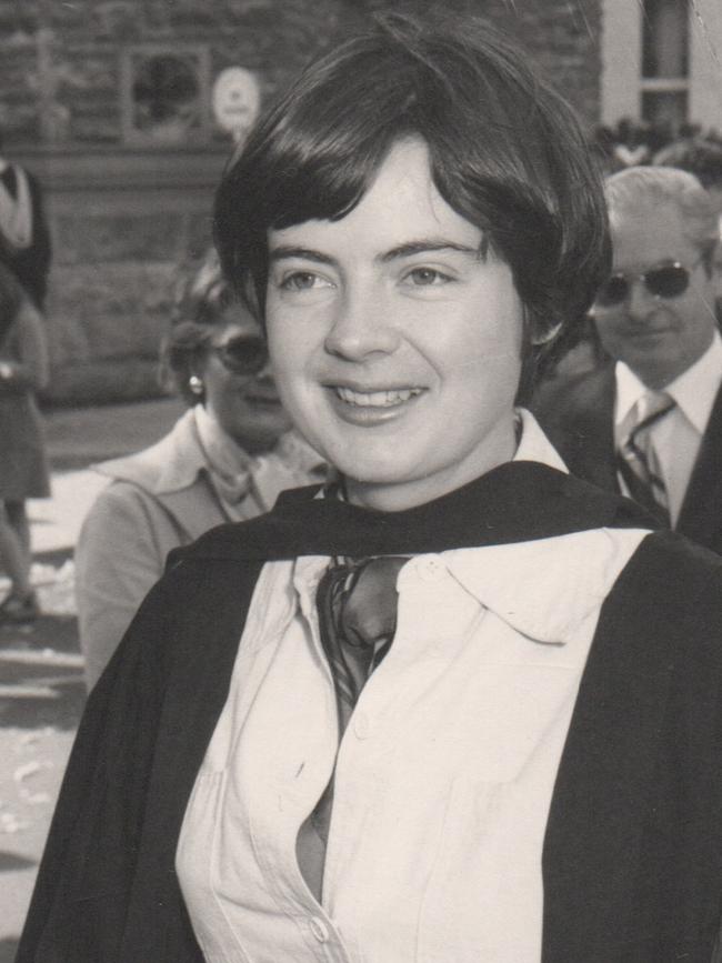 Vanstone’s graduation day at University of Adelaide in 1977