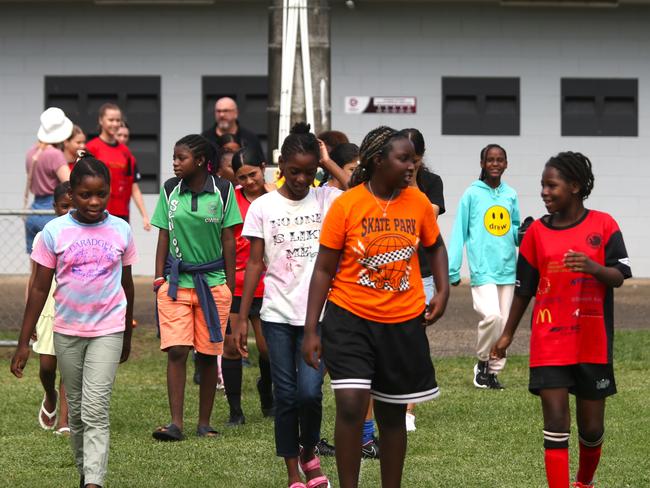 Junior Matildas/Australias U17 Womens National Football Team training local Far North at Endeavour Park 2024. Photo: Gyan-Reece Rocha