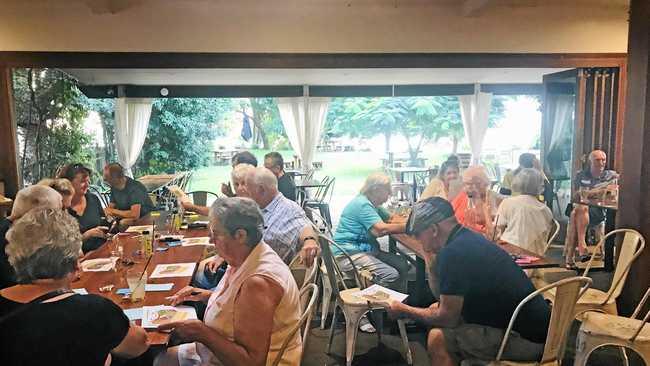 HAVING A SAY: Residents discuss the issues at an Ulmarra community meeting.