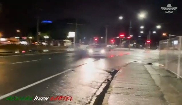 Hoons burn through Burleigh Heads